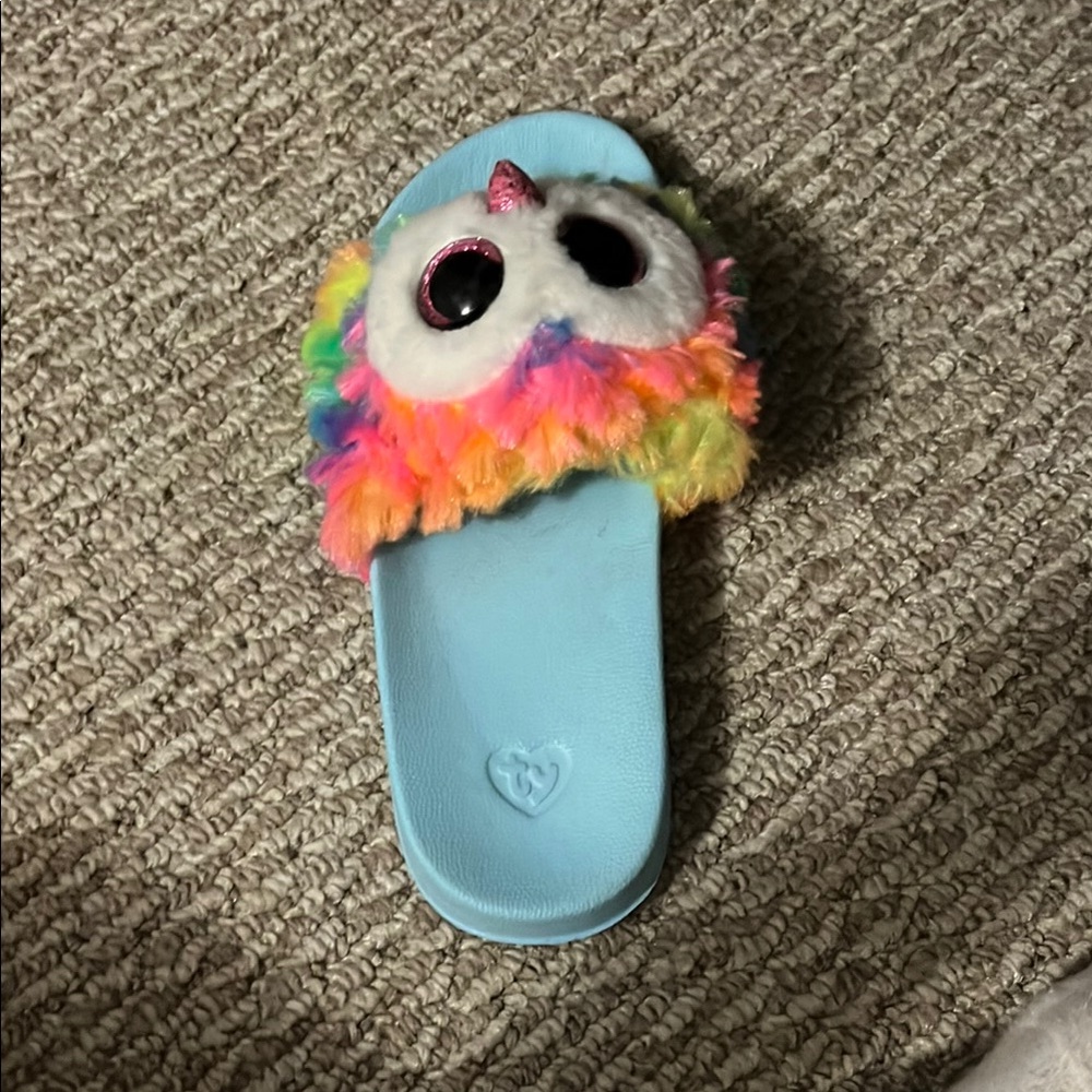Ty Kids Unicorn Slide Sandals - Blue and Multicolor